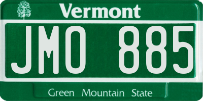 VT license plate JMO885
