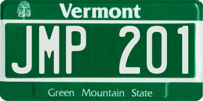 VT license plate JMP201