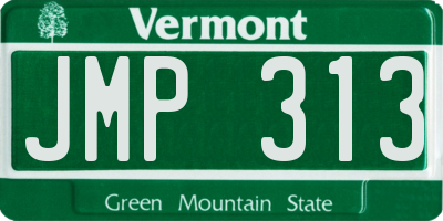 VT license plate JMP313