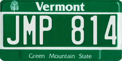 VT license plate JMP814