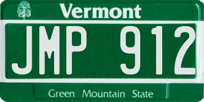 VT license plate JMP912