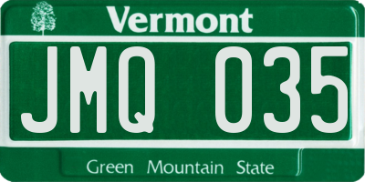 VT license plate JMQ035