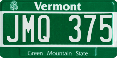VT license plate JMQ375