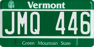 VT license plate JMQ446