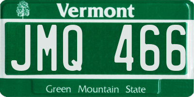 VT license plate JMQ466