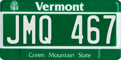 VT license plate JMQ467