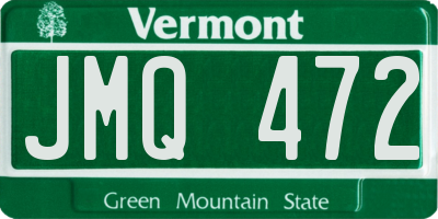 VT license plate JMQ472