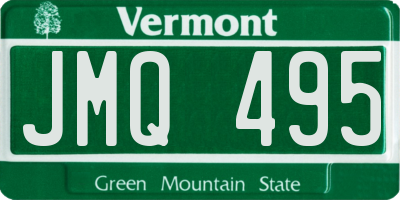 VT license plate JMQ495