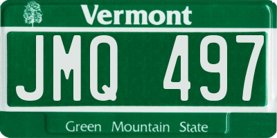 VT license plate JMQ497
