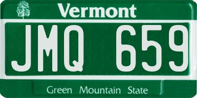 VT license plate JMQ659