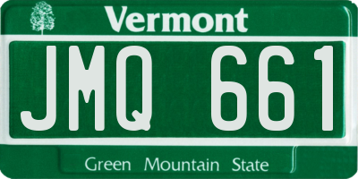 VT license plate JMQ661