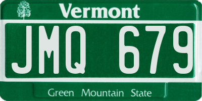 VT license plate JMQ679