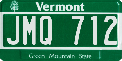 VT license plate JMQ712