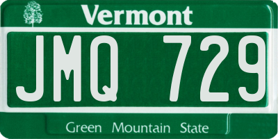 VT license plate JMQ729
