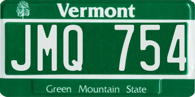 VT license plate JMQ754