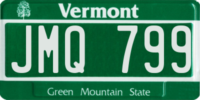 VT license plate JMQ799