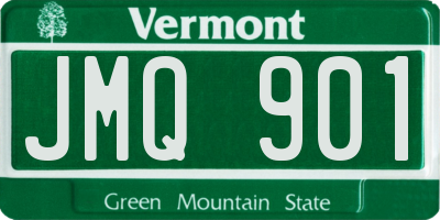 VT license plate JMQ901