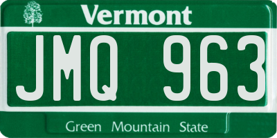 VT license plate JMQ963