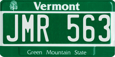 VT license plate JMR563