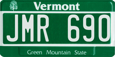 VT license plate JMR690