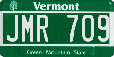 VT license plate JMR709