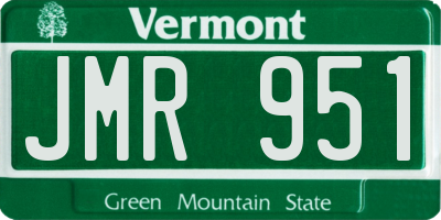 VT license plate JMR951