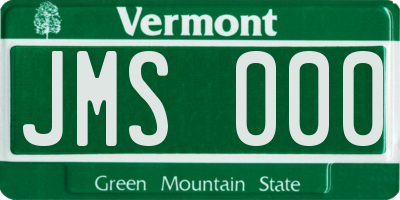 VT license plate JMS000
