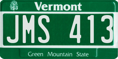 VT license plate JMS413