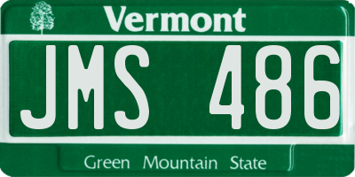 VT license plate JMS486