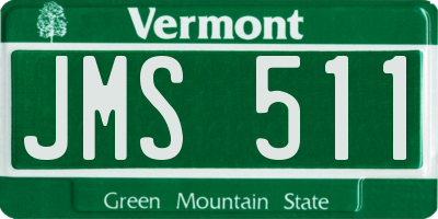 VT license plate JMS511