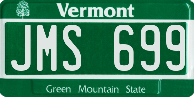 VT license plate JMS699