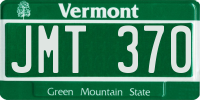 VT license plate JMT370