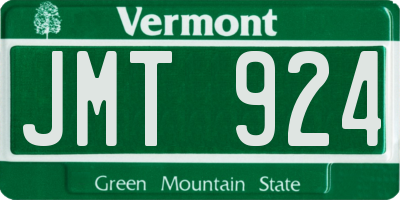 VT license plate JMT924