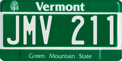 VT license plate JMV211