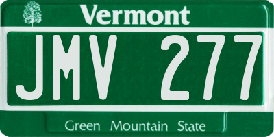 VT license plate JMV277