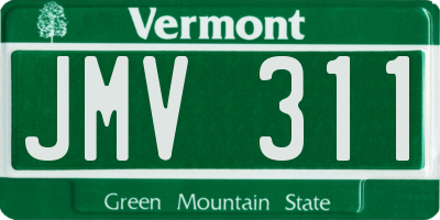VT license plate JMV311