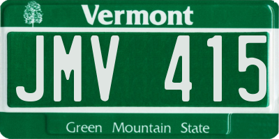 VT license plate JMV415