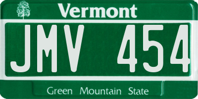 VT license plate JMV454