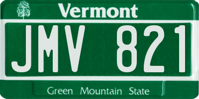 VT license plate JMV821