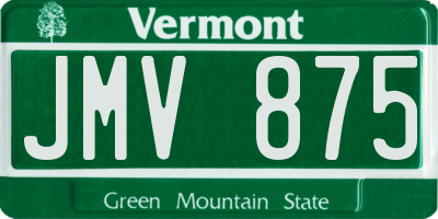 VT license plate JMV875