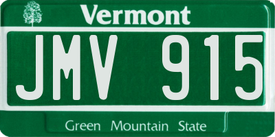 VT license plate JMV915