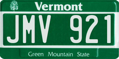 VT license plate JMV921