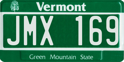 VT license plate JMX169