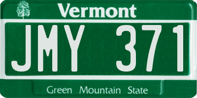 VT license plate JMY371