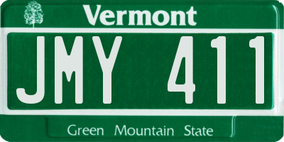 VT license plate JMY411