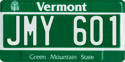 VT license plate JMY601
