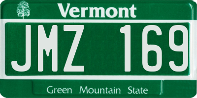 VT license plate JMZ169