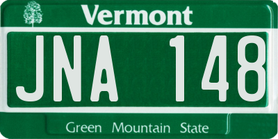 VT license plate JNA148