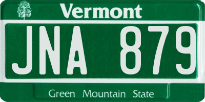 VT license plate JNA879