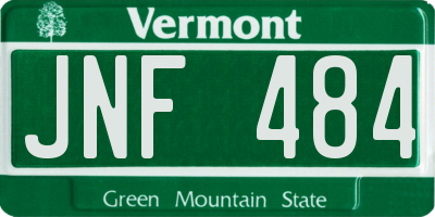 VT license plate JNF484
